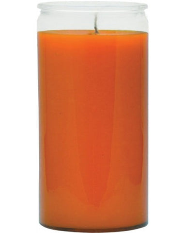 Plain Orange Candle - 1 Color 14 Day