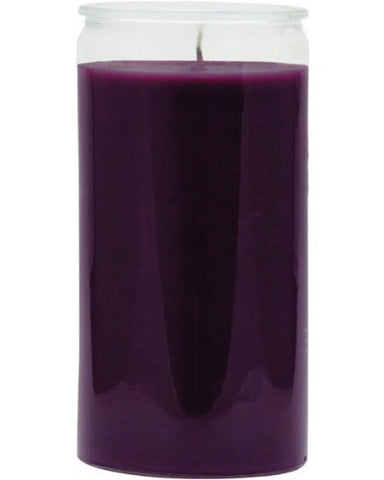 Plain Purple Candle - 1 Color 14 Day