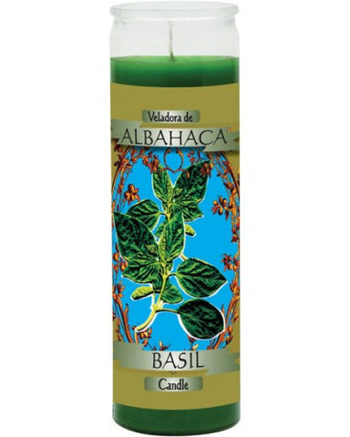 Basil Green Candle - Scented Wax 7 Day