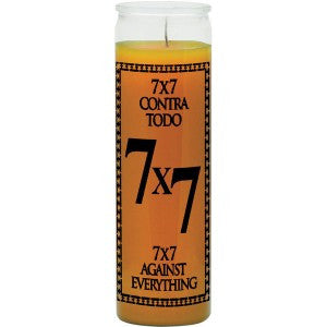 7x7 Against Everything Yellow Candle