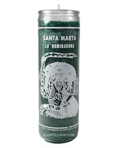 St Martha Green Candle (Crusaders)