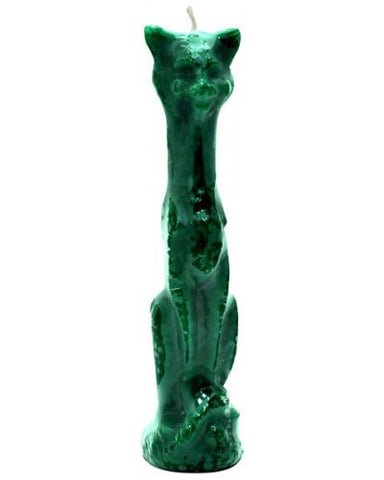 Cat Green Candle - Image
