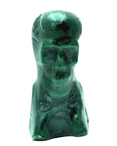 Skull Green Candle - Image