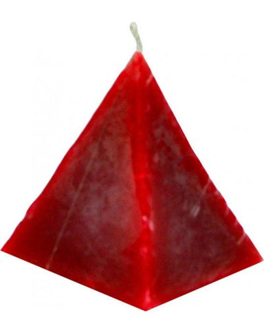 Pyramid Cinnamon Red Candle - Image