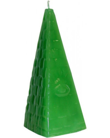 Pyramid Green Candle - Pyramids Image Candle