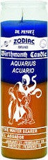 Aquarius Blue/Gold Candle
