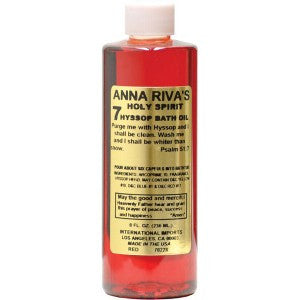 Anna Riva Hyssop Bath Oil - Red 8oz