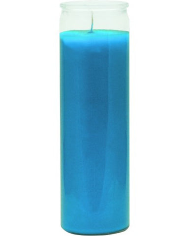 Plain Light Blue Candle - 1 Color 7 Day