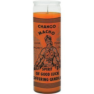 Chango Macho / Spirit Of Good Luck Orange Candle