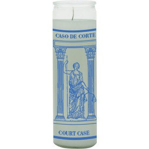 Court Case White Candle