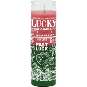 Fast Luck Pink/Green Candle