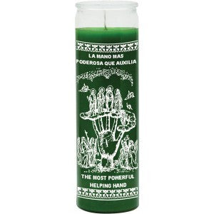 Helping Hand Green Candle