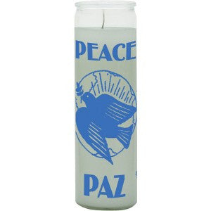 Peace White Candle