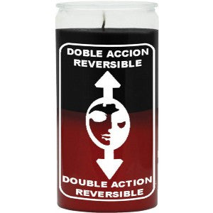 Reversible Black / Red Candle - 2 Color 14 Day