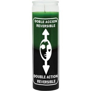 Reversible Green/Black Candle