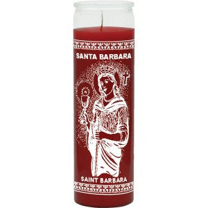 St Barbara Red Candle