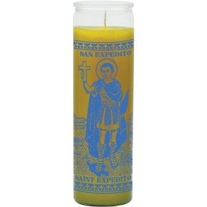 St Expeditus Yellow Candle